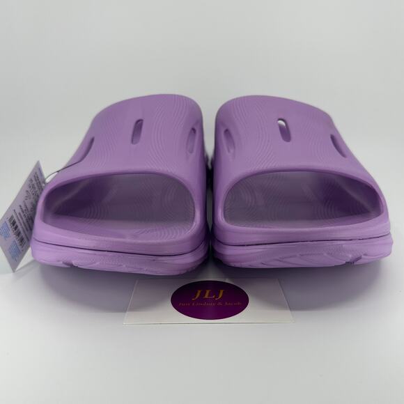Hoka One One Men\'s Ora Recovery Slide 3 Slip On Sandals Violet Bloom Size 14 main image 5